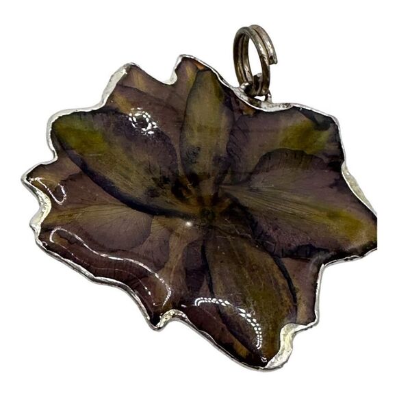 Real Flower pendant necklace rose & gardenia - Picture 5 of 8